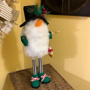 Scandinavian Standing Snowman Gnome